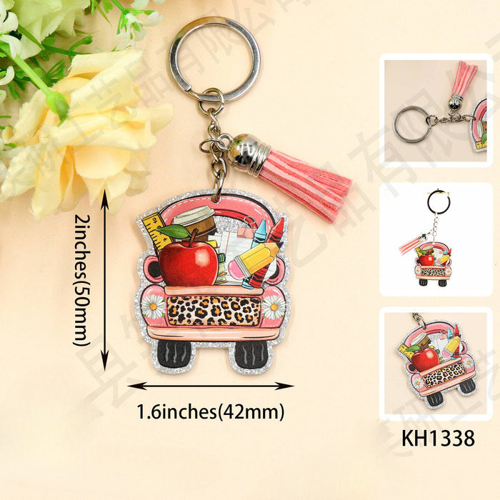 Wholesale 2024 School Supplies Acrylic Keychain JDC-KC-XiaoYan003