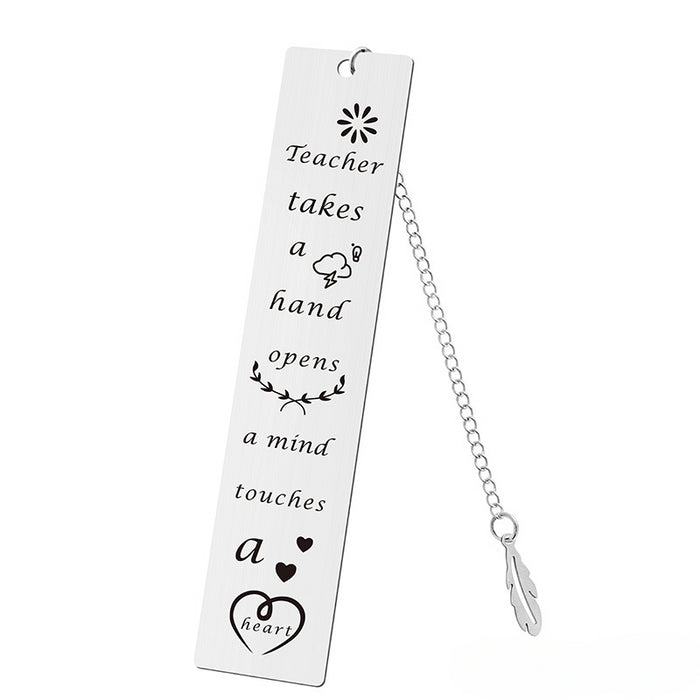 Wholesale Stainless Steel Teacher's Day Bookmark JDC-BM-GangG001