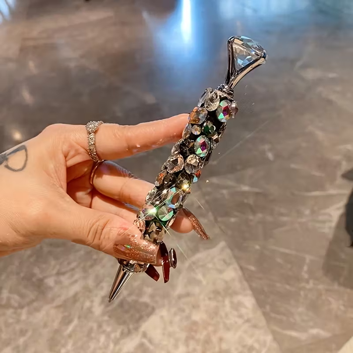 Wholesale Metal Diamond Ballpoint Pen Creative Glitter Wrap Ballpoint Pen JDC-PN-001