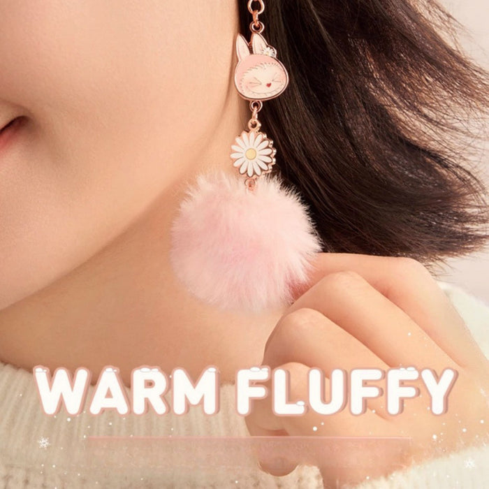 Wholesale Labubu Rings Mokoko Pompom Earrings Jewelry JDC-RS-JS001