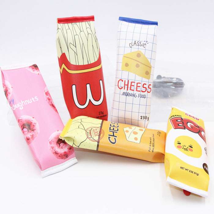 Wholesale PU Large Capacity Real Fun Snack Pencil Bag JDC-PB-DongJ002