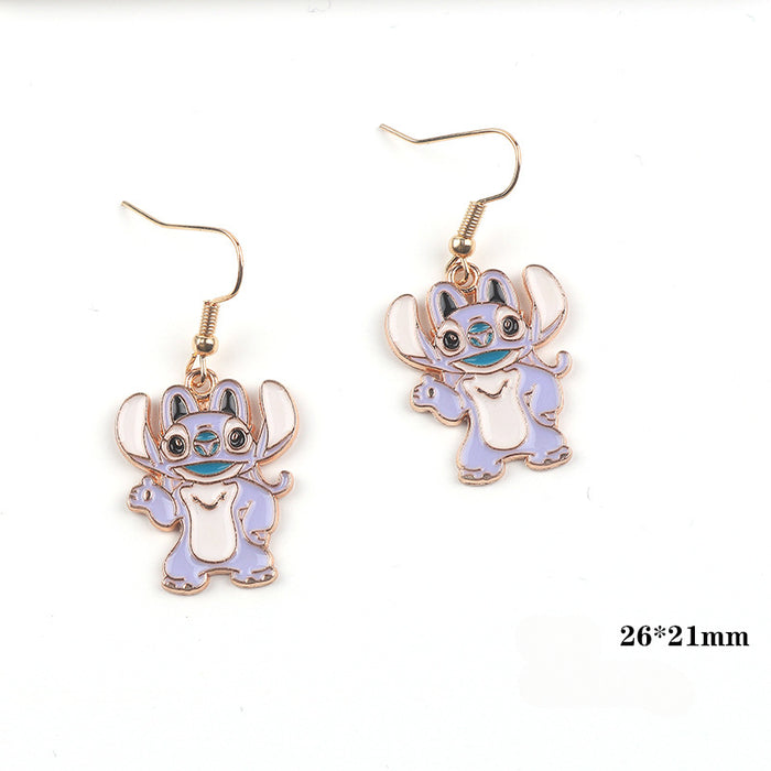 Wholesale Cartoon Alloy Pendant Earrings JDC-ES-FuYu005