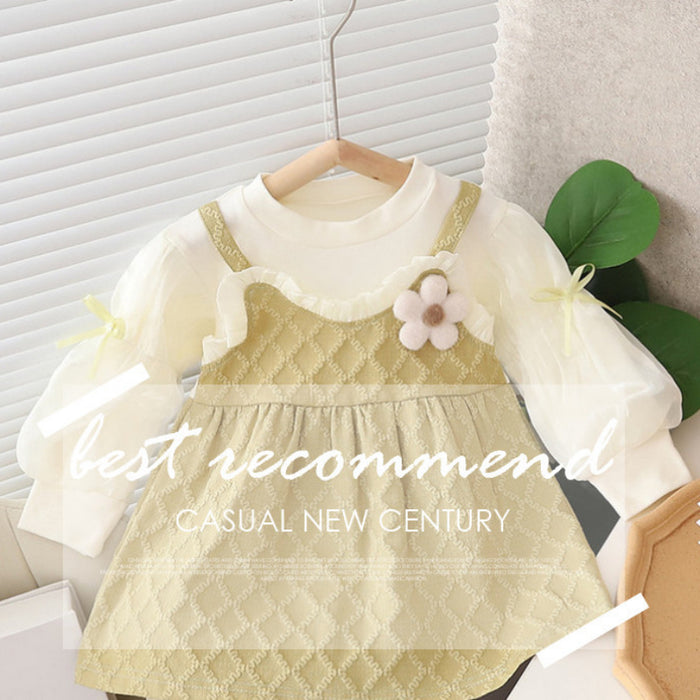 Wholesale Puff Sleeve Children's Princess Dress JDC-CTS-MianY036