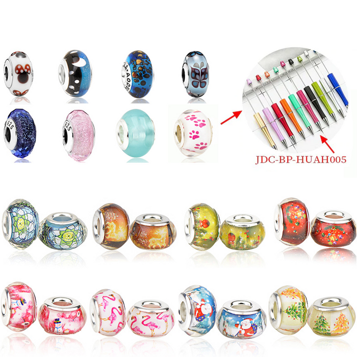 Al por mayor 10pcs Bubblegum Beads Crystal Glass Boade Bolete Pen Pen Diy Accesorios JDC-DIY-ZCHUN001