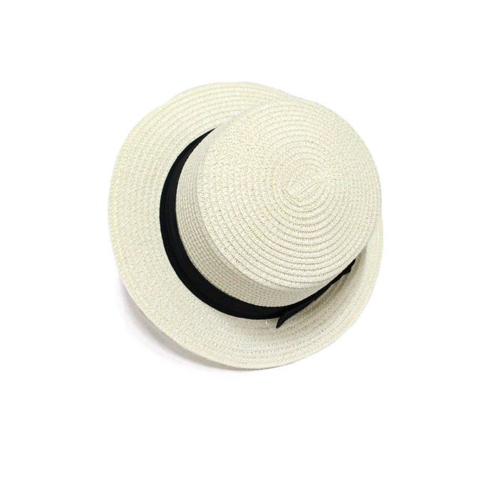 Wholesale Street Vendor Straw Hat Small Chili Pepper Bow Woven Straw Flat Top Hat Beach Hat Women's Summer Sun Hat JDC-SH-TQ001