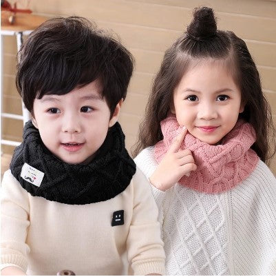 Wholesale Baby Winter Children's Scarf Neck Warmer Autumn/winter Knitted Wool Scarf Beard Neck Warmer