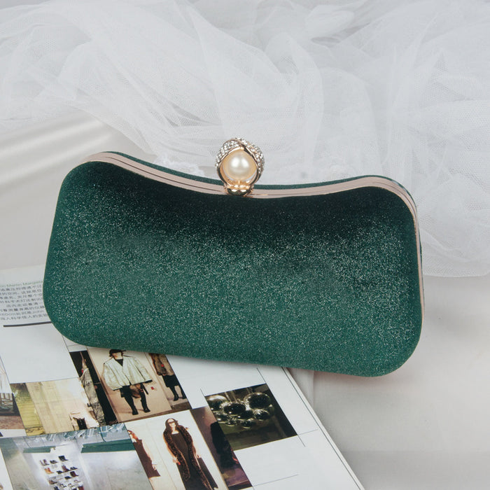 Wholesale Vintage Velvet Gold Stamping Evening Bag Clutch JDC-HB-YiX010