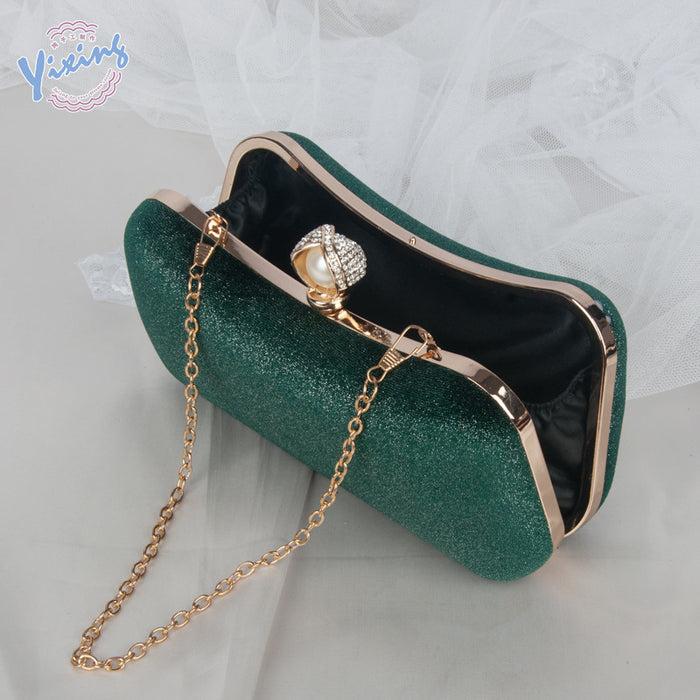 Wholesale Vintage Velvet Gold Stamping Evening Bag Clutch JDC-HB-YiX010