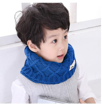 Wholesale Baby Winter Children's Scarf Neck Warmer Autumn/winter Knitted Wool Scarf Beard Neck Warmer