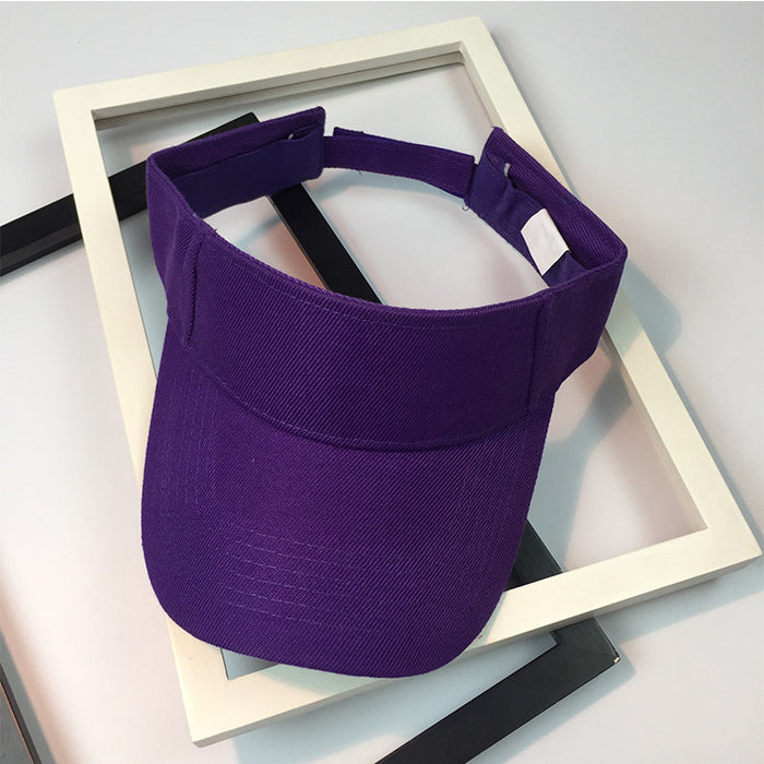 Wholesale Solid color empty top hat, sports running speed dry baseball cap, no top outdoor sun protection hat