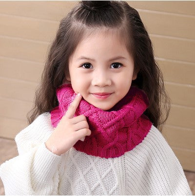 Wholesale Baby Winter Children's Scarf Neck Warmer Autumn/winter Knitted Wool Scarf Beard Neck Warmer