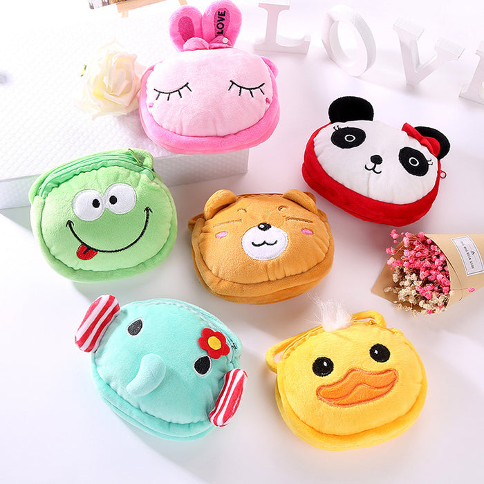 Wholesale Cartoon Children's Shoulder Messenger Bag Plush Cloth JDC-WT-SM010