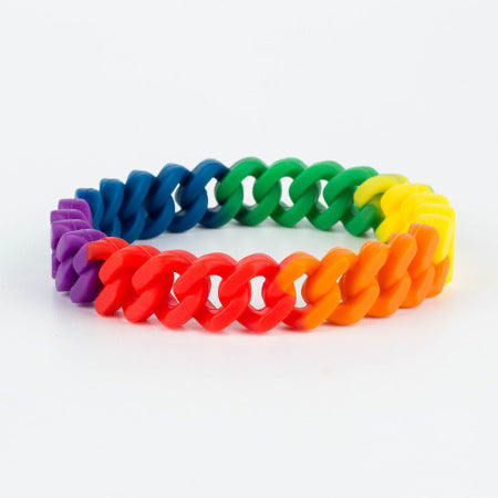 Wholesale Personalized camouflage mixed color hollow silicone wristband with fashionable and simple design