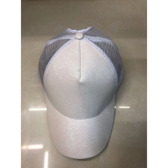 Wholesale Cotton Sequined Mesh Cap Ponytail Cap Ball Cap JDC-FH-ZhanH002