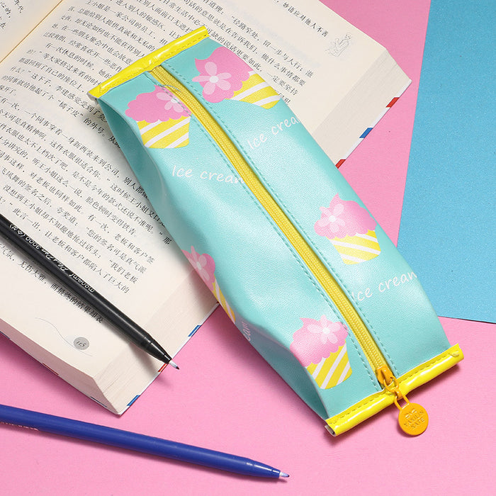 Wholesale Creative cartoon pencil case, portable stationery bag, cute pencil case