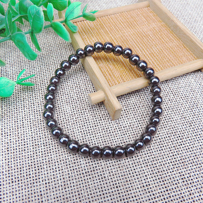 Wholesale Black gMagnetic Beaded Bracelet,  Geometry Design,  Unisex Gift