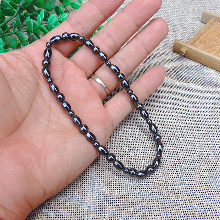 Wholesale Black gMagnetic Beaded Bracelet,  Geometry Design,  Unisex Gift