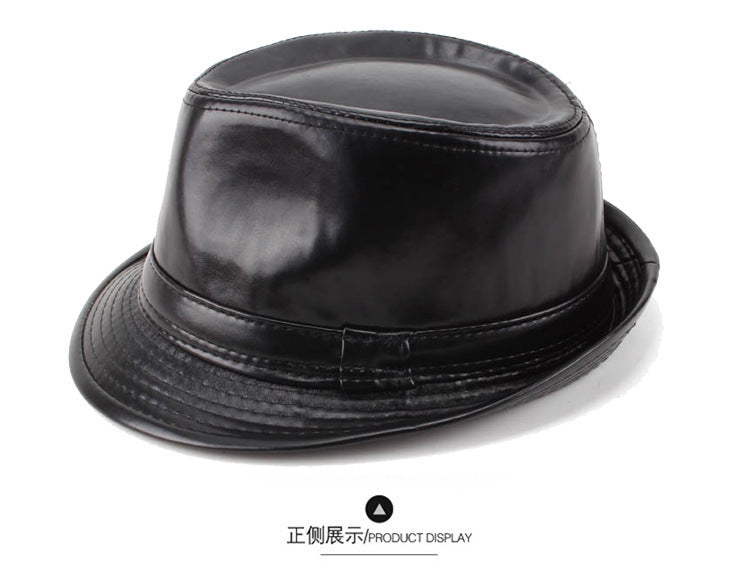 Wholesale Retro Warm Leather Hat for Middle-aged and Elderly People Jazz Hat JDC-FH-DG014