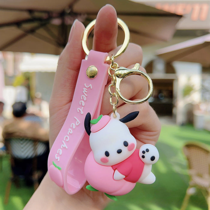 Wholesale Cute Cartoon Doll Silicone Keychain (S) JDC-KC-WC023