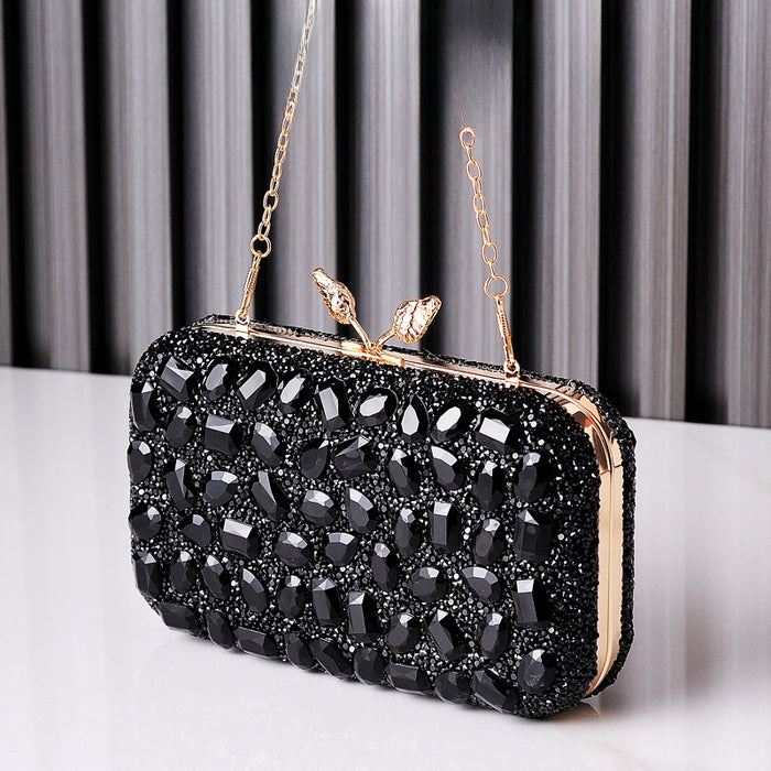 Wholesale Diamond Evening Bag Colorful Resin Diamond Handbag JDC-HB-YiX009