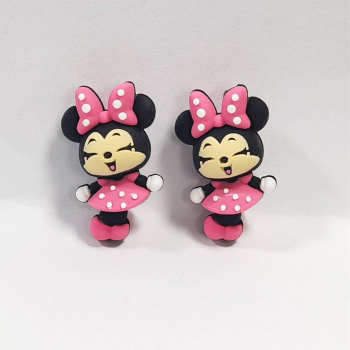 Wholesale 10pcs Creative 3D Pink Bow Cartoon Character Minnie Beads JDC-BDS-JIaHaoShun039