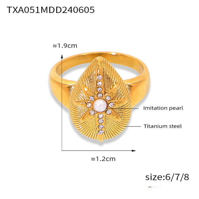 Wholesale Water Drop Star Diamond Titanium Steel Necklace Jewelry Set JDC-NE-MiLi018