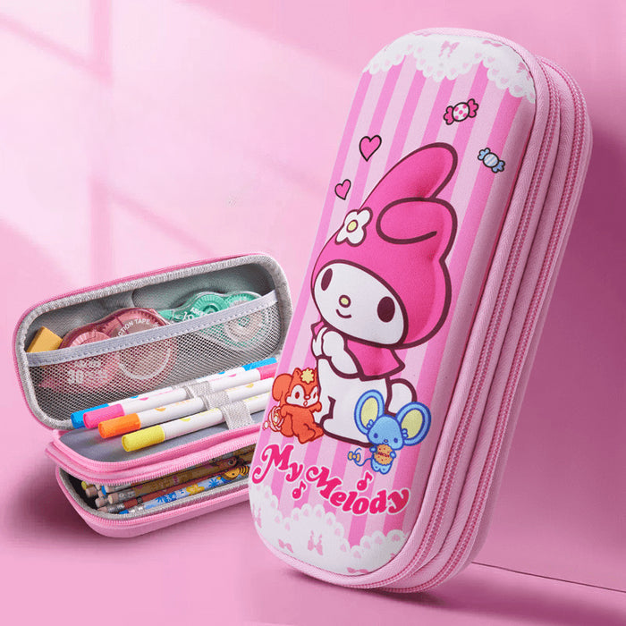 Wholesale 3D Children Cartoon Large Capacity Leather Pencil Case JDC-PC-QQBB005