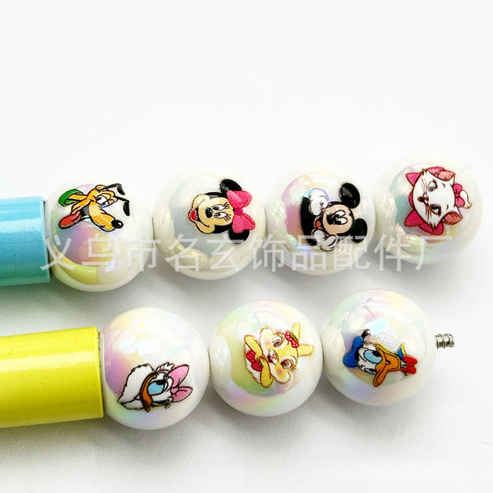 Wholesale 200PCS Acrylic Double-sided Printing Cartoon Beads JDC-BDS-MingXuan007