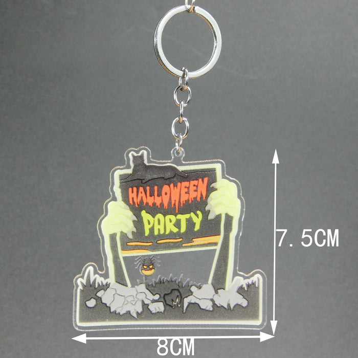 Wholesale Halloween Acrylic Keychain JDC-KC-ShengH006