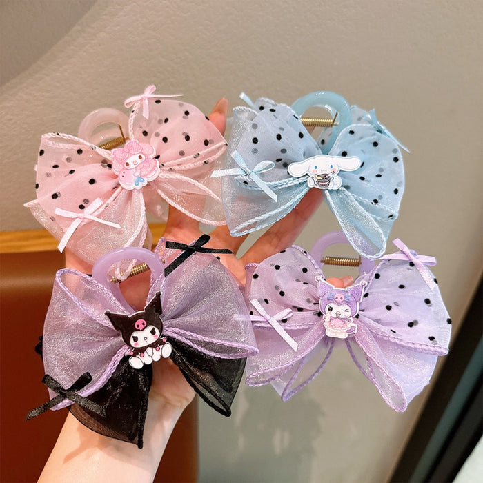 Wholesale Cute Cartoon Mesh Bow Hairpin JDC-HC-Zhuoa002