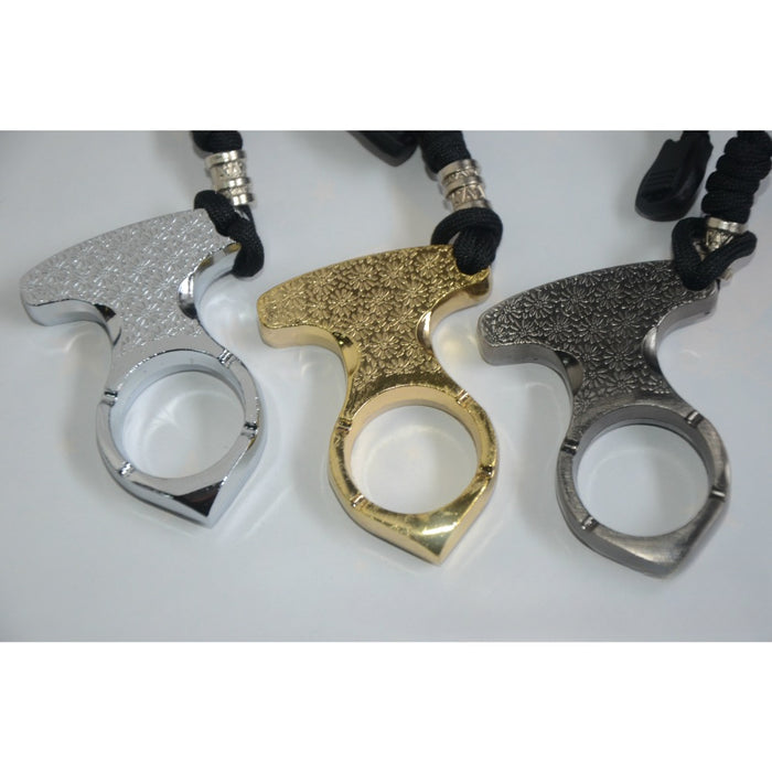 Wholesale Multifunctional Aluminum Alloy Finger Buckle Keychain JDC-KC-KB010