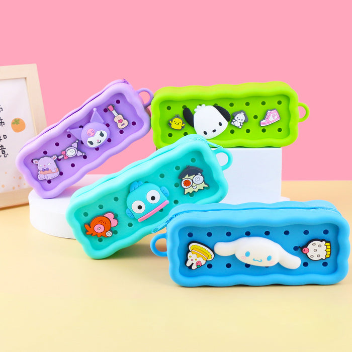 Wholesale 5pcs DIY Silicone Hole Pencil Case JDC-PC-ShengTian001