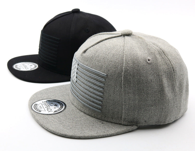 Wholesale Stylish Black Kids Hip Hop Baseball Cap Outdoor Sunscreen Cap For Boys