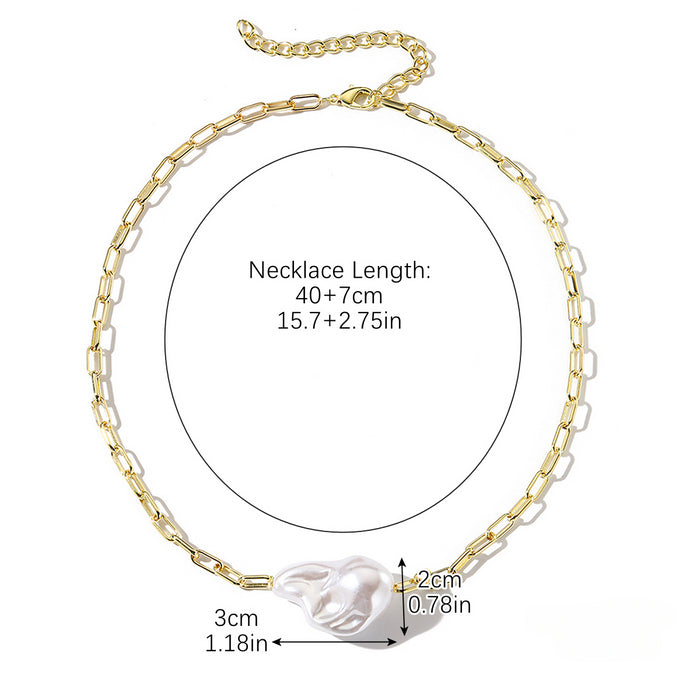 Wholesale Pearl Alloy Necklace JDC-NE-ManY015