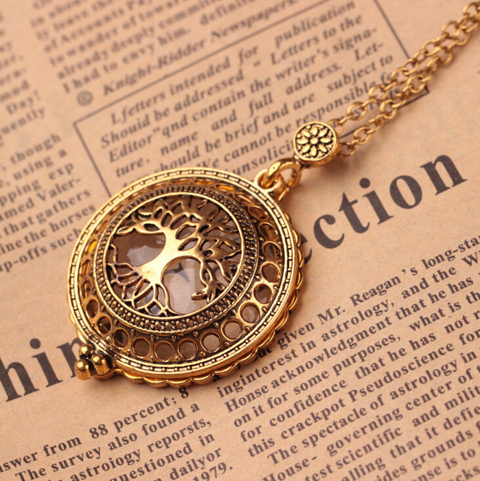 Wholesale Fashion personality magnifying glass necklace creative retro animal pendant jewelry