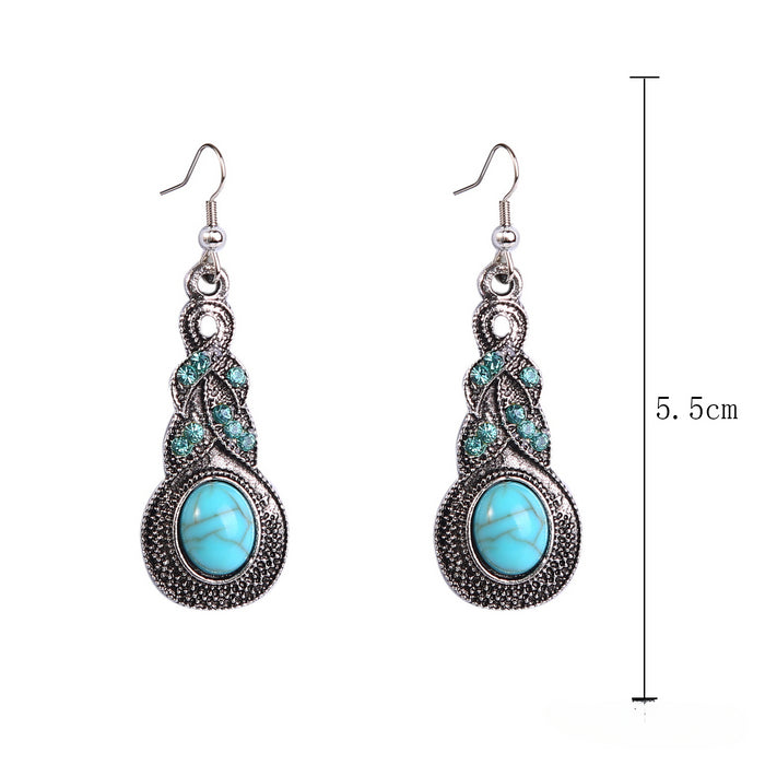 Wholesale Western Style Accessories Turquoise Pendant Leather Necklace JDC-NE-ManY017