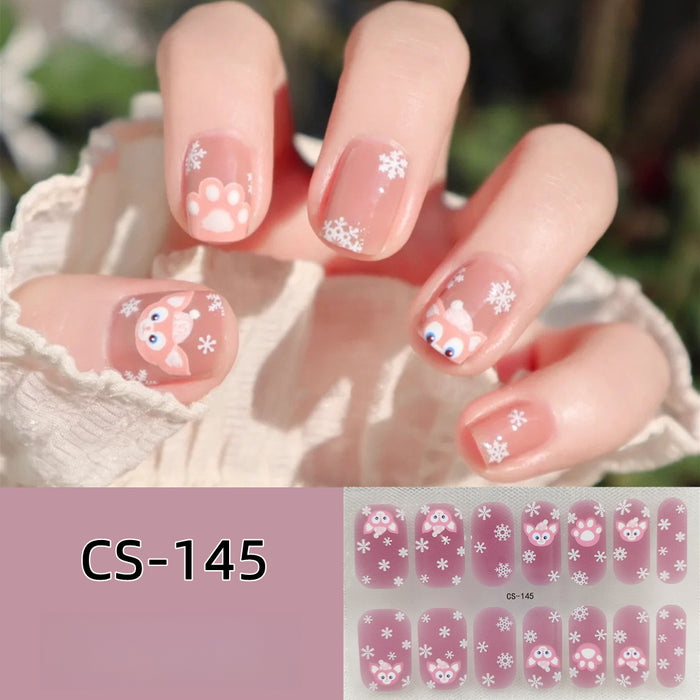 Wholesale No-bake Gel Waterproof Long-lasting 3D Nail Stickers JDC-NS-ARS004