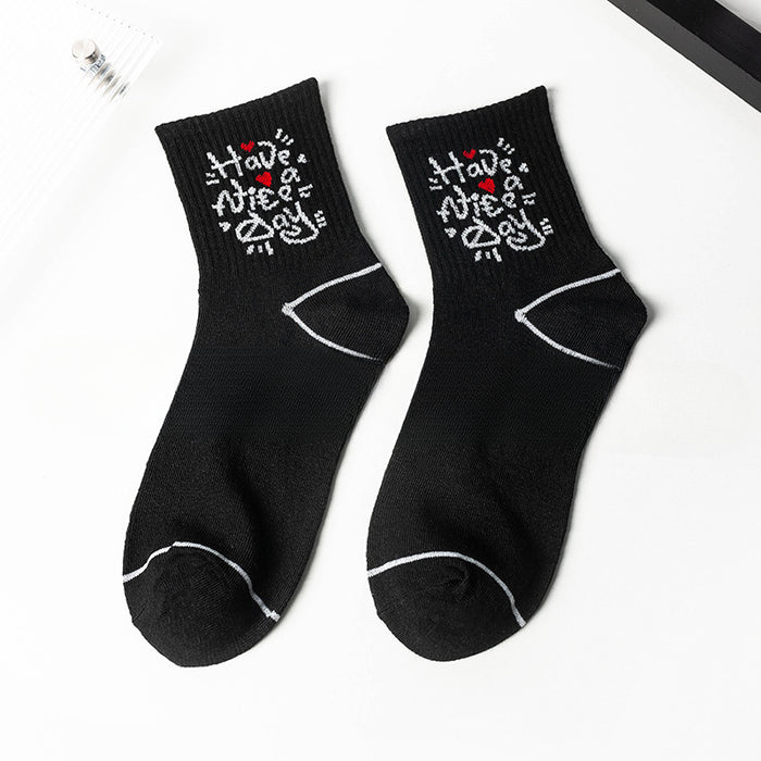 Wholesale 10pcs Polycotton Love Bow Running Socks JDC-SK-Miqi011