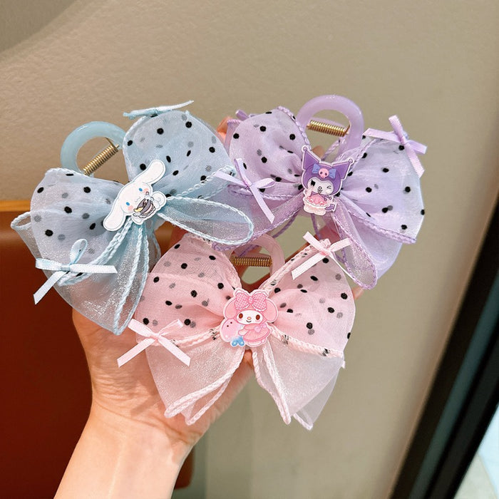 Wholesale Cute Cartoon Mesh Bow Hairpin JDC-HC-Zhuoa002