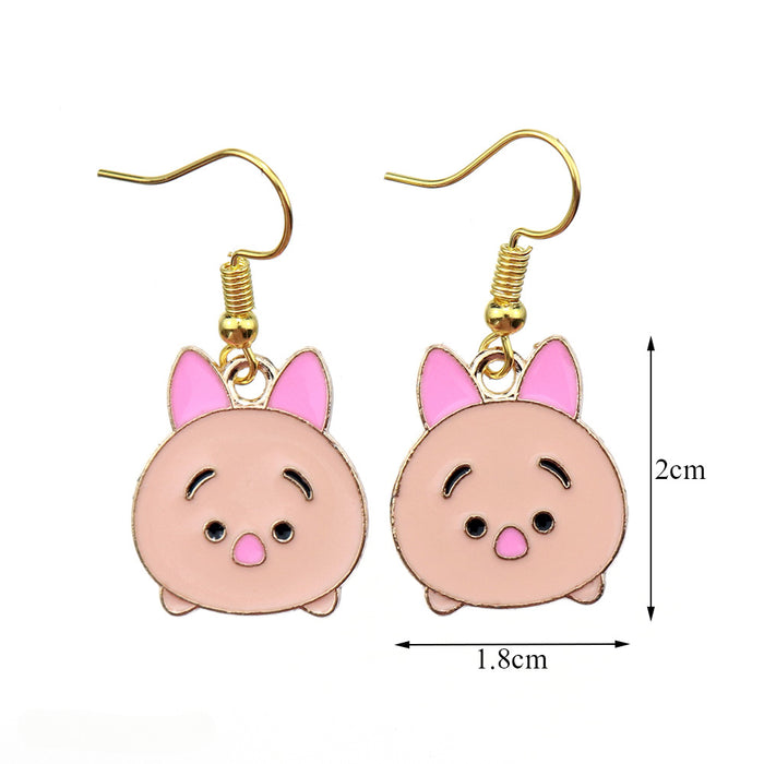 Wholesale Cartoon Animal Resin Earrings JDC-ES-niqing019