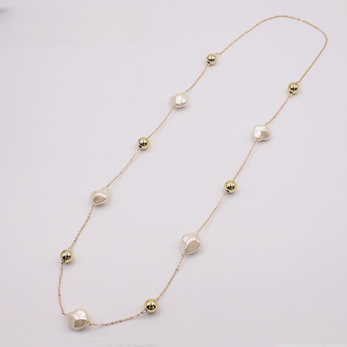 Wholesale Baroque Pearl Long Women's Necklace JDC-NE-YaXue007