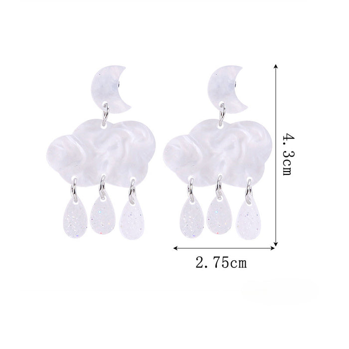 Wholesale 5pcs Rainbow Festival Love Zinc Alloy Valentine's Day Earrings JDC-ES-BingLi001