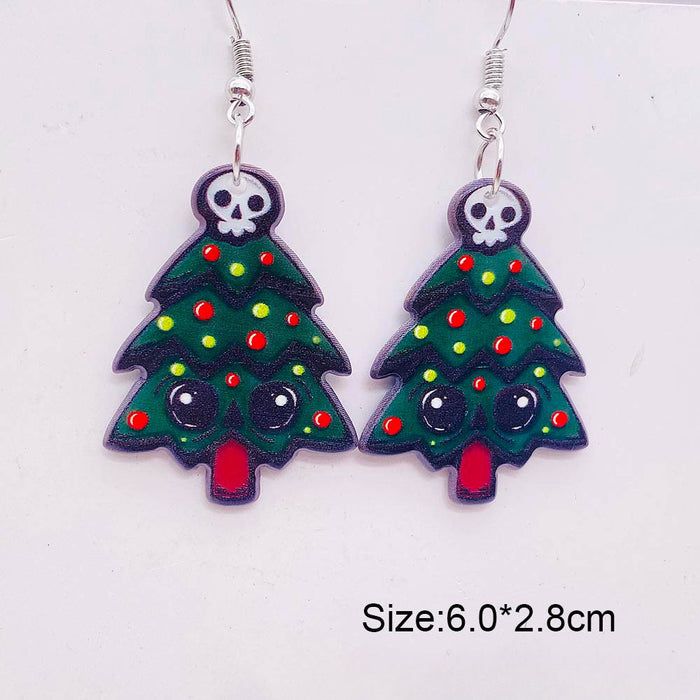 Wholesale Christmas Acrylic Earrings JDC-ES-PuCi030