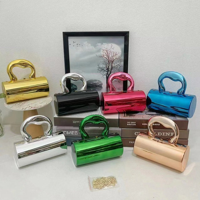 Wholesale New Style Evening Bag Small Chanel Style Candy Color Acrylic Box Bag Fashion Cosmetic Bag Chain Crossbody Women's Bag JDC-SD-TY001