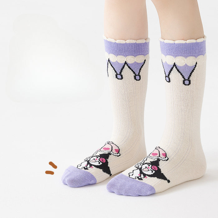 Wholesale New Autumn and Winter Cartoon Girls' Calf Socks Straight Board Socks Cute Cartoon Children's Trend Straight Tube Cotton Socks JDC-SK-SL010