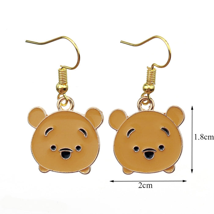 Wholesale Cartoon Animal Resin Earrings JDC-ES-niqing019