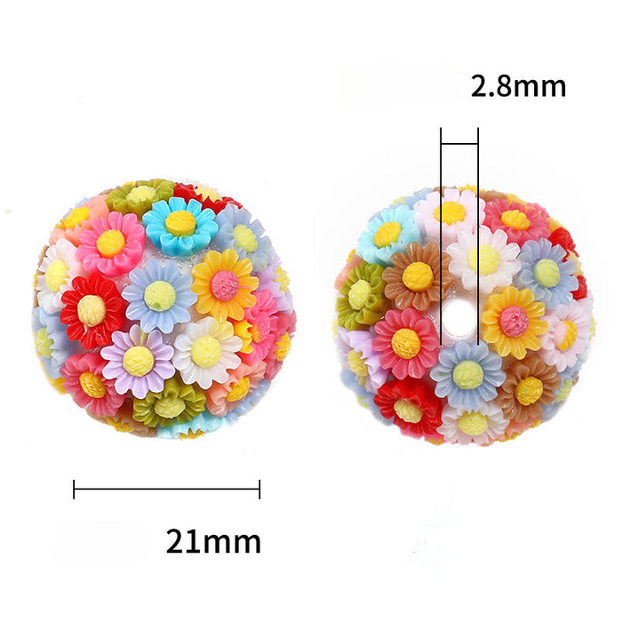 Wholesale 10PCS DIY Acrylic Flower Ball Balls JDC-BDS-BLinG001