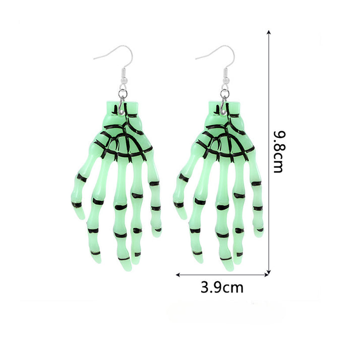 Wholesale 5pcs Halloween Series Skull Pumpkin Zinc Alloy Earrings JDC-ES-BinL009