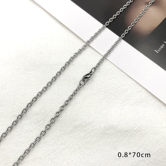 Wholesale Stainless Steel Square Pearl Necklace JDC-NE-Zheq005