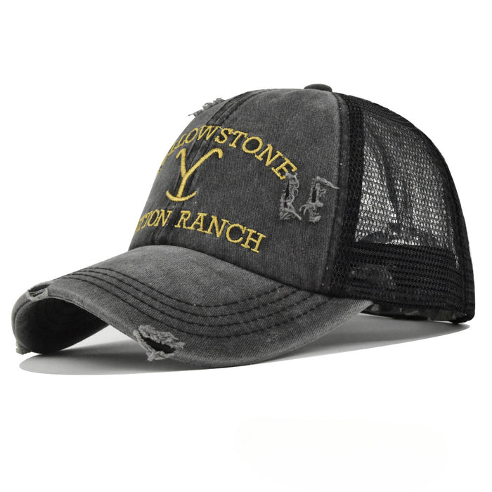 Wholesale Cotton Western Style Embroidered Baseball Cap JDC-FH-DeX006